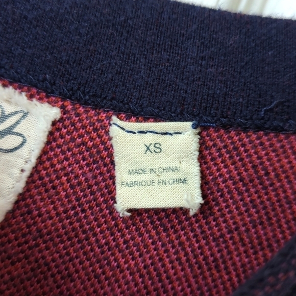 Field Flower Anthropologie Megara Floral Quarter Sleeve Tunic Sweater Navy XS - Picture 6 of 13